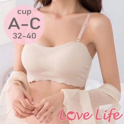 【NO.731】輕柔紀念貼胸可拆肩帶內衣Strapless bra  A/B/C杯32-40